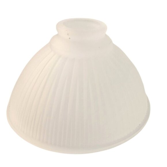 Frosted Glass Vintage Chandelier Light Bulb Cover Shades Ribbed Design 1 Pc - Picture 9 of 16